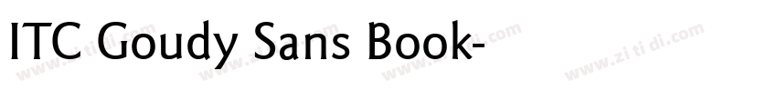 ITC Goudy Sans Book字体转换
